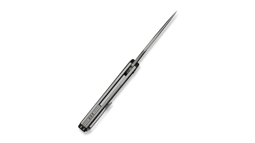 We Knife Co Ltd Starlash Flipper Knife Gray Titanium Handle 3.97inch Stonewashed Bohler M390 Blade