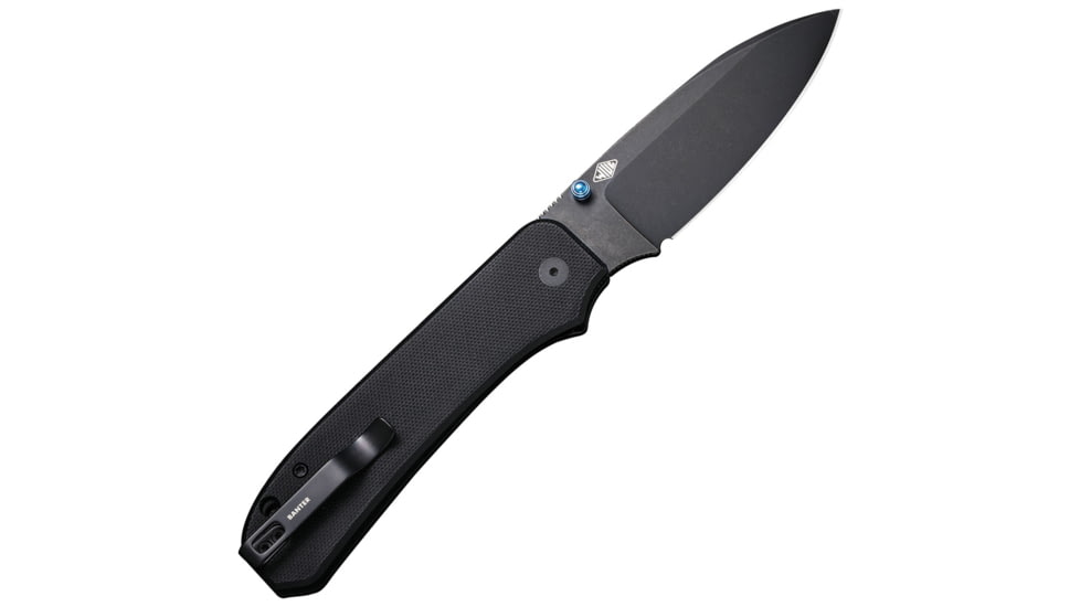 We Knife Co Ltd We Knife Big Banter 3.69'' Black G10/black Stonewash