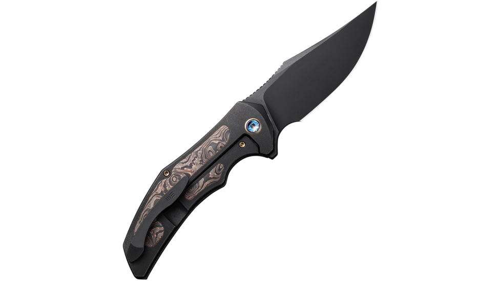 We Knife Co Ltd We Knife Magnetron 3.76'' Black Titanium Copper Foil/blk Stnws
