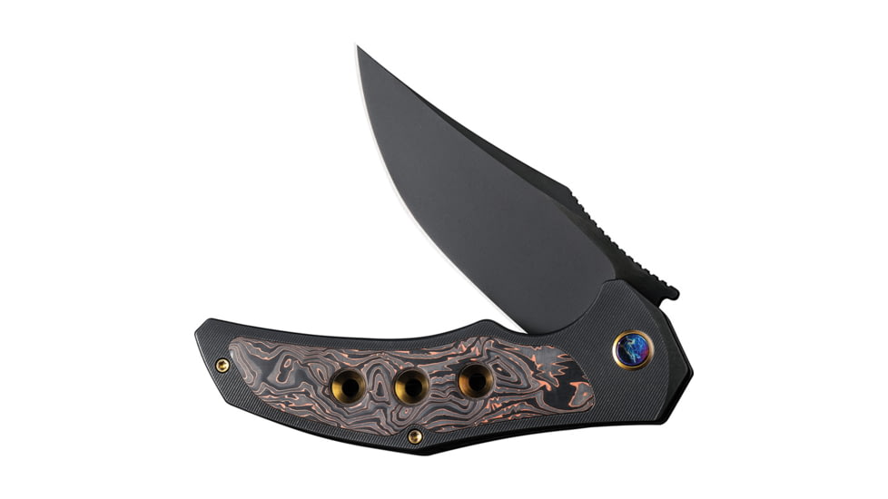 We Knife Co Ltd Magnetron Folding Knife, 3.76in, Carbon Steel, Titanium Handle, Copper, WE180583