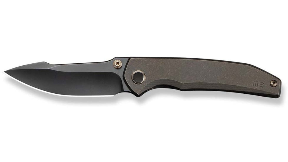 We Knife Co Ltd Ryson Thumb Stud Knife Bronze Titanium Handle 3.33inch Polished Gray Bohler M390 Blade