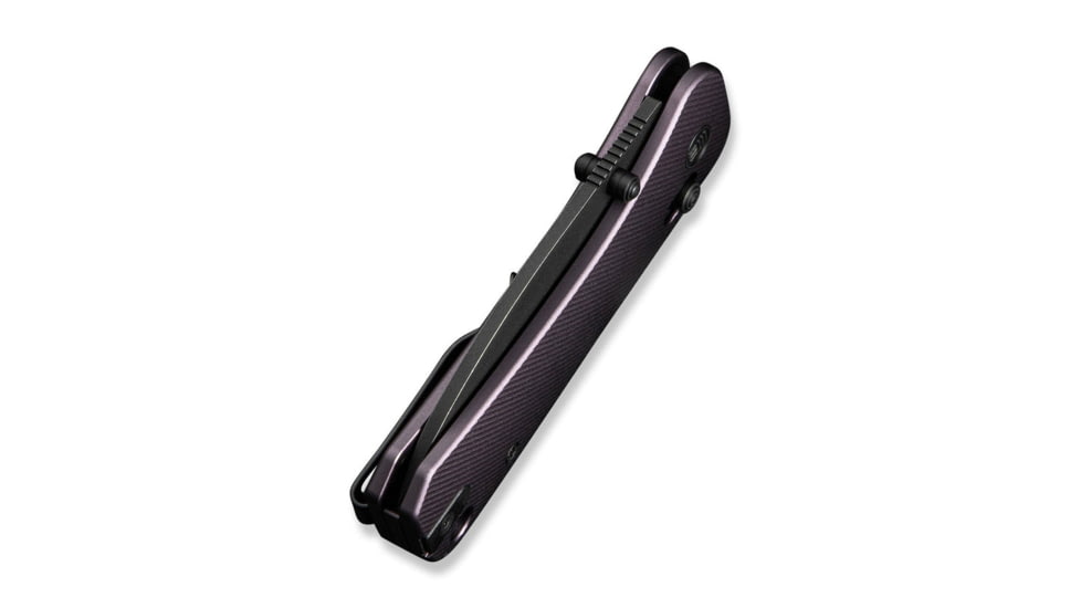 We Knife Co Ltd Weknife Banter 2 Thumb Stud &amp; Crossbar Lock Knife Purple Aluminum Handle - WE23075-2