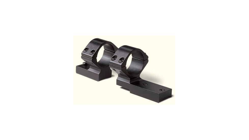 Weatherby Vanguard Mount with Rings, Medium, 1 in, Black WBTSVFMM1