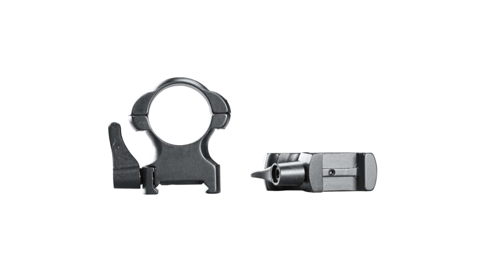 Weaver Lever-Lok Rifle Scope Rings, 1 in Tube, Extra High, Matte, Black, 49327