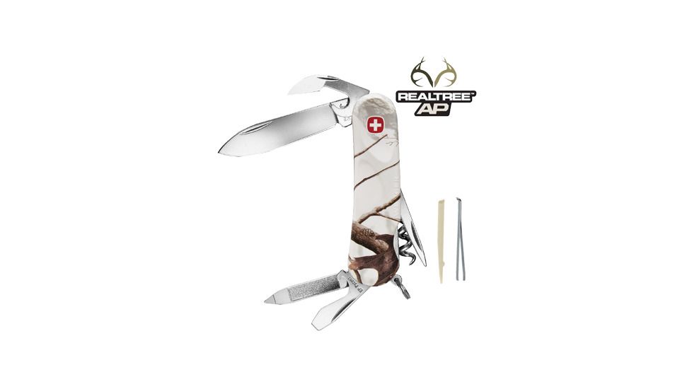 Wenger Realtree AP Snow 10 Swiss Army Knife, White Camo 16847