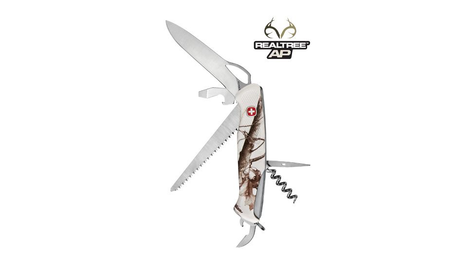 Wenger Realtree AP Snow 79 Swiss Army Knife, White Camo 16849