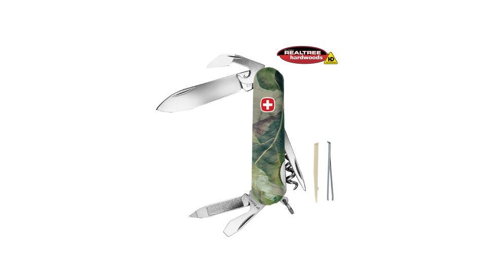 Wenger Realtree Hardwoods HD 10 Swiss Army Knife, Green Camo 16851