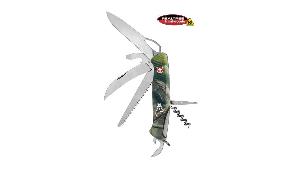 Wenger Realtree Hardwoods HD 57 Swiss Army Knife, Green Camo 16854