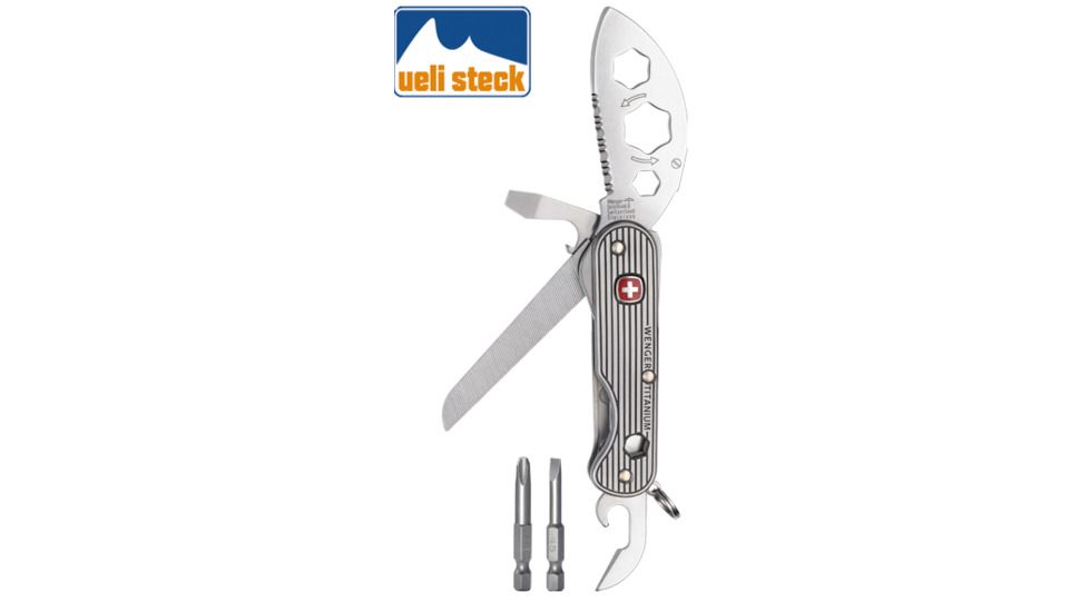 Wenger Titanium Ueli Steck Special Edition Knife, Titanium 16996