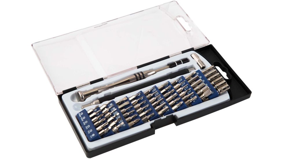Wheeler Engineering 58-Piece Precision Micro Screwdriver Set, Black/Steel, 564018