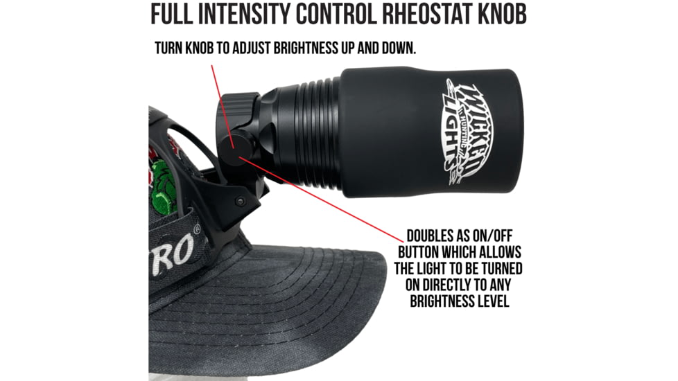 Wicked Hunting Lights ScanPro iC GEN4 LED Green Night Hunting Headlamp, Black, W2101