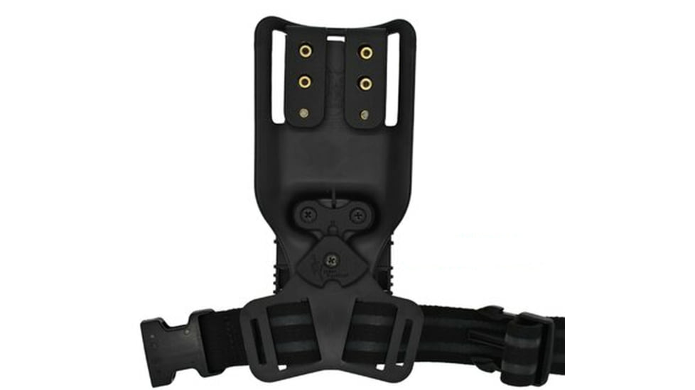 Wilder Tactical 1.5in Elastic Leg Strap, Black, LSELBK150P