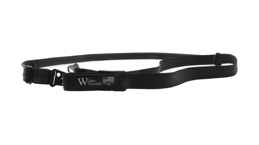 Wilder Tactical Minimalist Padded Sling, QD Swivel, Black, MPSBKQDS