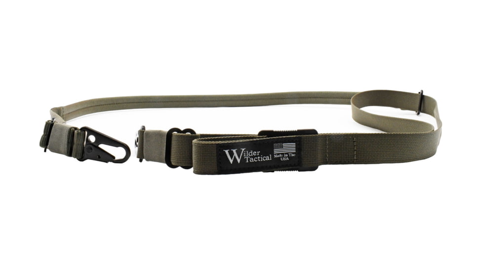 Wilder Tactical Minimalist Padded Sling, QD Swivel, Ranger Green, MPSRGQDS
