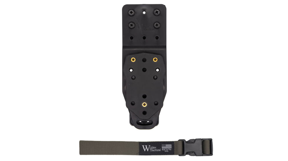 Wilder Tactical Multi Holster Platform V2 w/MHP Adapter 1in Web Strap, Plastic, Right, Ranger Green, MHPBKADAPTRG1PUABMC