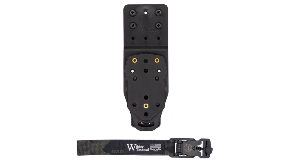 Wilder Tactical Platform V2 Multi Holster w/Adapter 1in Web Strap, V Buckle, Right, Multicam Black, MHPBKADAPTMCB1VUABMC