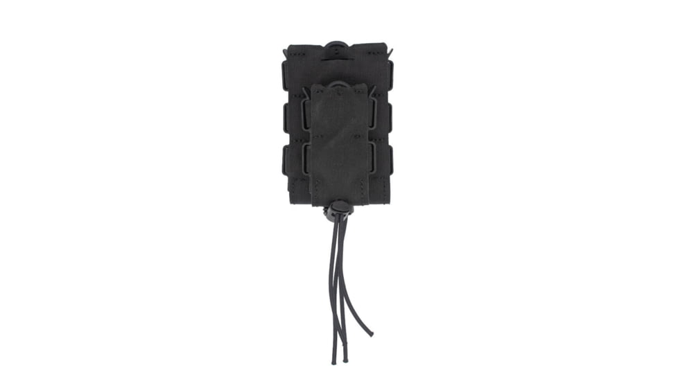 Wilder Tactical Urban Assault Stacked Rifle/Pistol Magazine Pouch, Malice Clip, Black, UASRPSBKFLMC