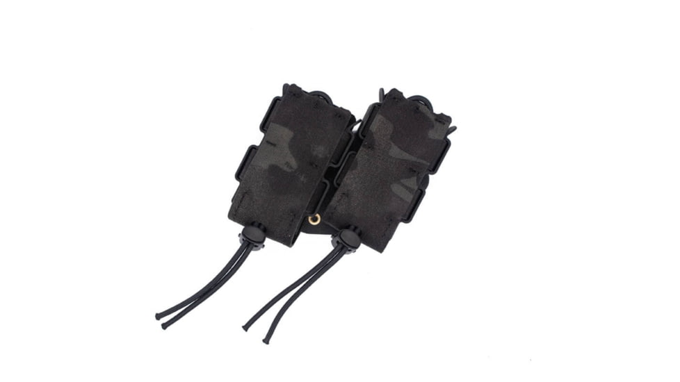 Wilder Tactical Urban Assault Standard Rotating Double Pistol Magazine Pouch, Duty UAB Clip, Multicam Black, UASRDPMCBDBC