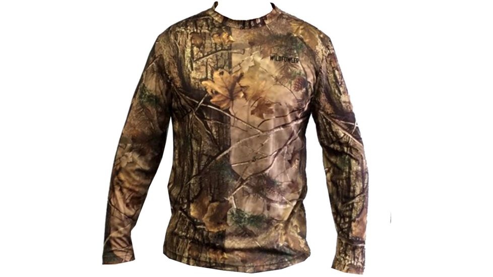 Wildfowler Quick-Dry Long Sleeve Mens T-Shirt, Nature Brown, 2XL, QDLT-NB-2X