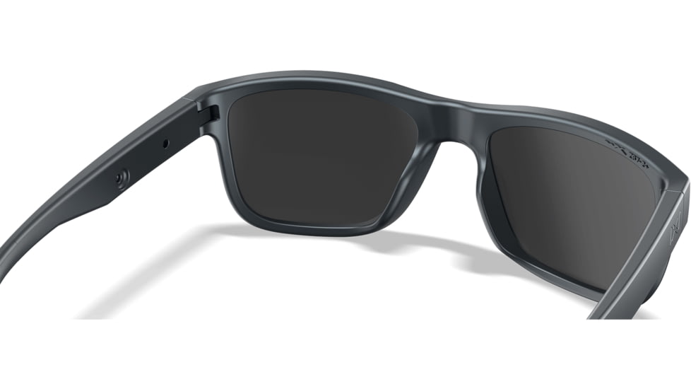 Wiley X Active 6 Ovation Matte Sunglasses, Polar Green Mirror, Graphite Grey Lens, AC6OVN17