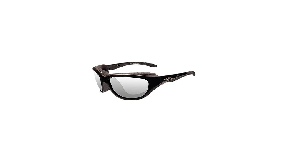Wiley X AirRage Sunglasses - Clear/Gloss Black Frame 693