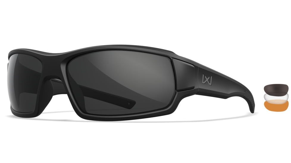 Wiley X Changeable Series Breach XL 2.5 Sunglasses, Rust Lens, CHBRCRXL