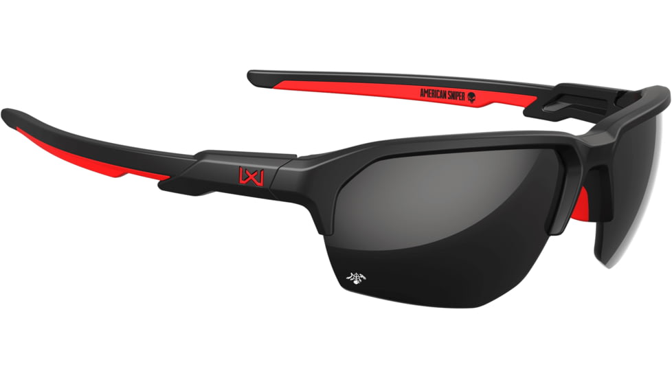 Wiley X Changeable Series Jakl Captivate Non-Pol Sunglasses, Matte Black, Black Mirror Lens, CHJKL15