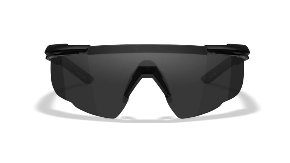 Wiley X Changeable Series Saber Advanced Safety Glasses, Matte Black Frame, Grey Clear Lens, 307