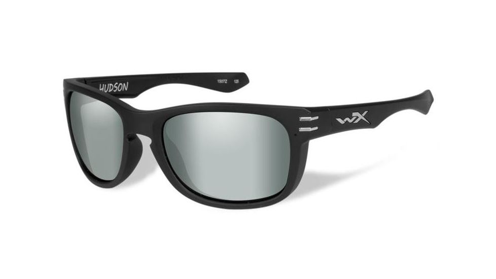 Wiley X Hudson Progressive Prescription Sunglasses, Matte Black Frame, ACHUD05PR