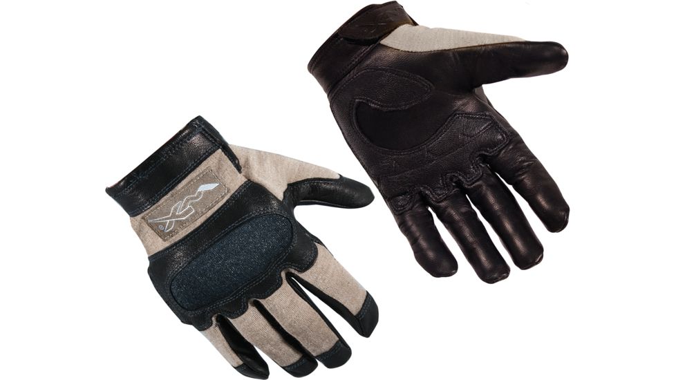 Wiley X Hybrid Removable Knuckle Gloves, Coyote, Small, G241.SM