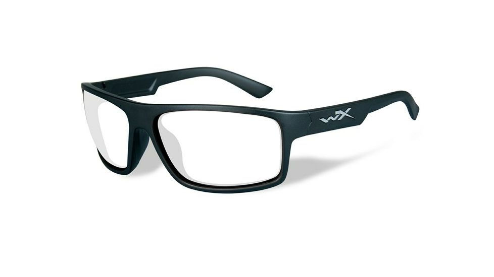 Wiley X Peak Single Vision Prescription Sunglasses, Matte Black Frame, ACPEA09FSV