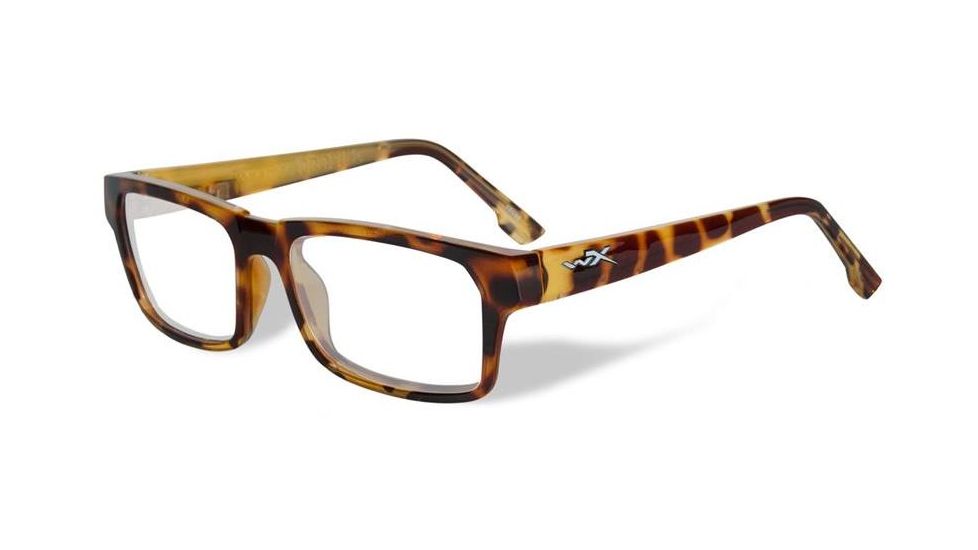Wiley X Profile Bifocal Prescription Eyeglasses, Gloss Brown Demi Frame, WSPRF04BI