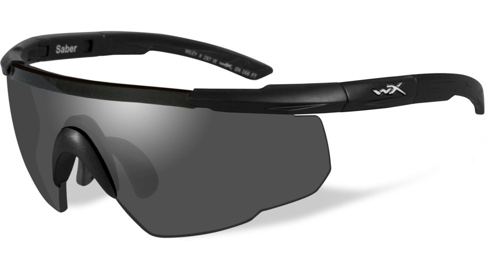 Wiley X Saber Advanced Sunglasses - Matte Black Frame w/ Smoke Grey Lens 302