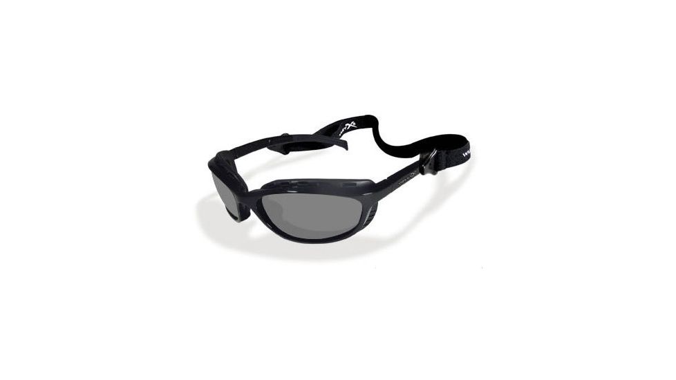 Wiley X JP-2 Light Adjusting Grey / Black Sunglasses Motorcycle Goggles Seal-Tek Series