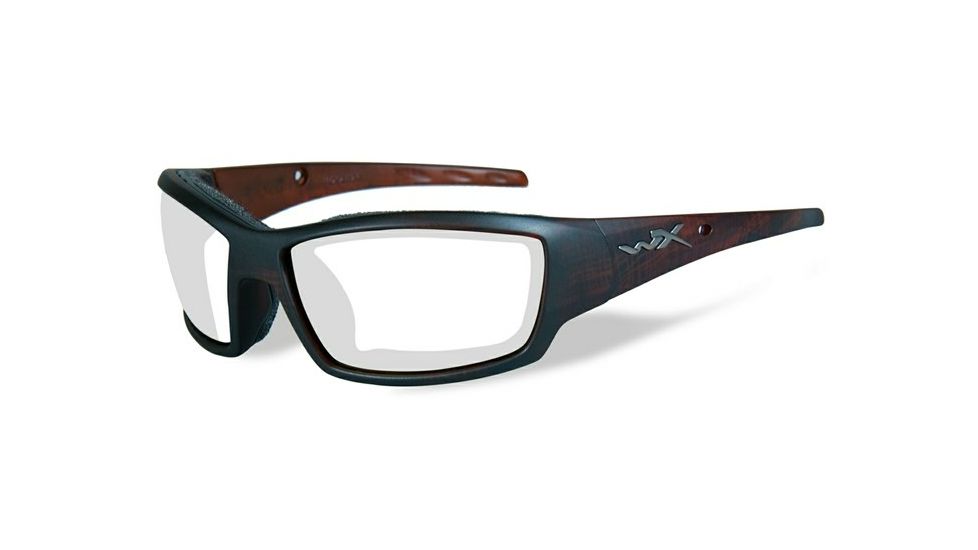 Wiley X Tide Single Vision Prescription Sunglasses, Matte Hickory Brown Frame, CCTID04FSV