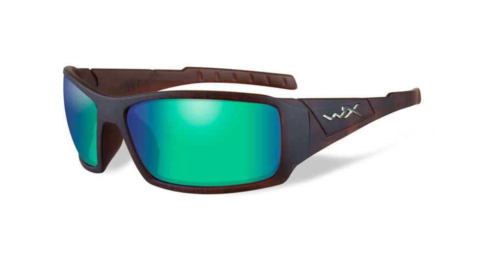 Wiley X Twisted Bifocal Prescription Sunglasses, Matte Hickory Brown Frame, SSTWI07BI