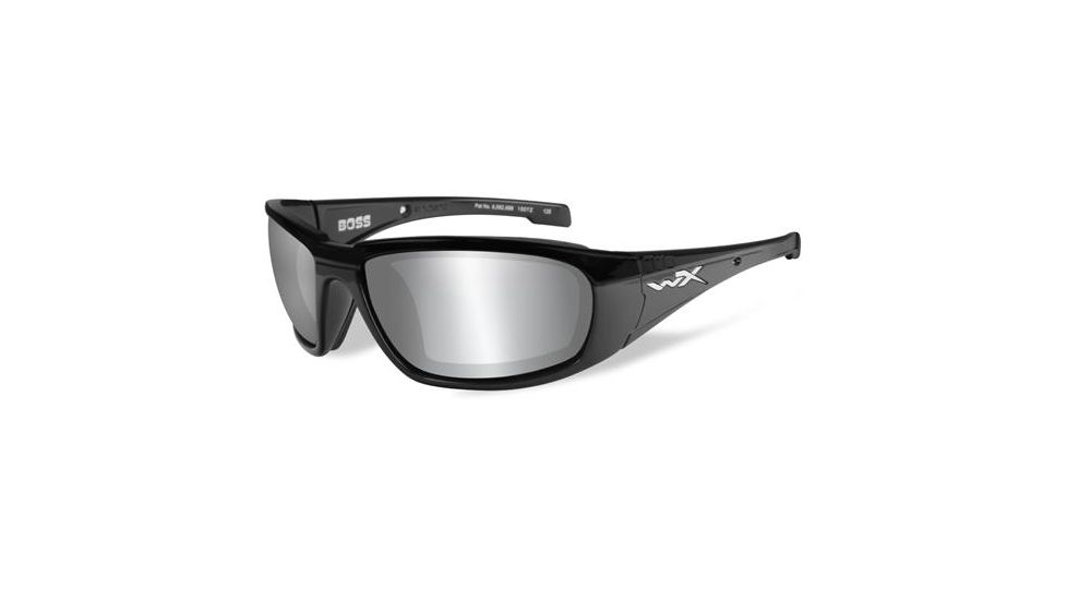 Wiley X WX Boss Bifocal Prescription Sunglasses, Gloss Black Frame, CCBOS01FBI