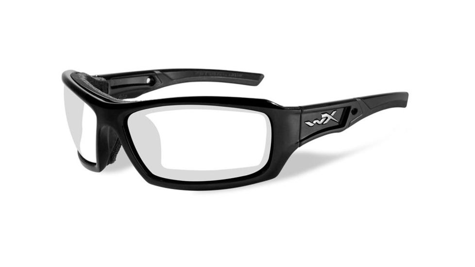 Wiley X Wx Echo CCECH Bifocal Prescription Sunglasses - Gloss Black Frame CCECH05BF