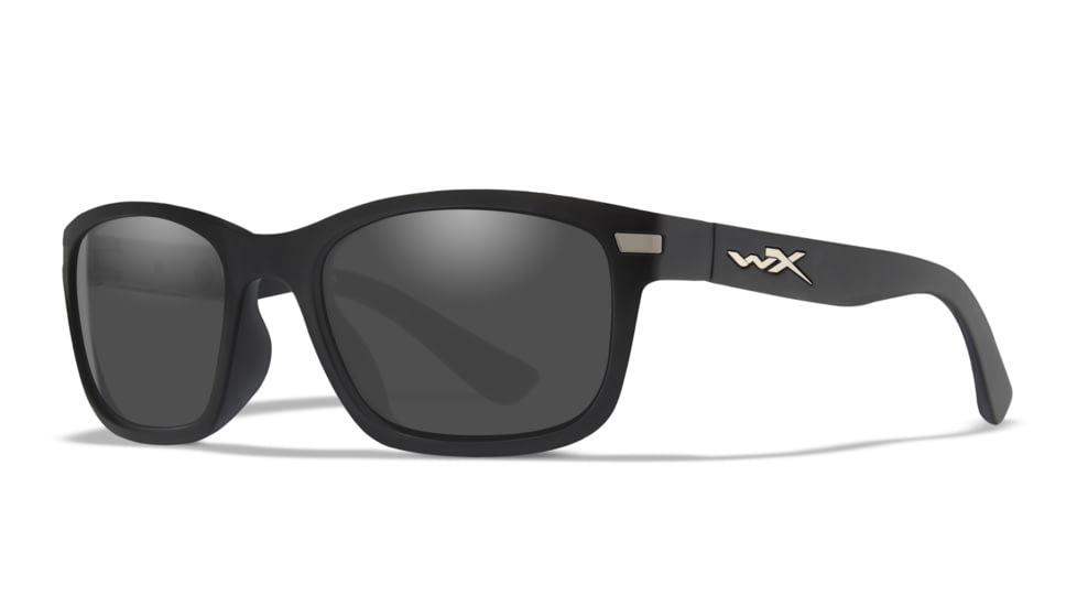 Wiley X WX HELIX Sunglasses, Smoke Grey Lens/ Matte Black Frame, AC6HLX01