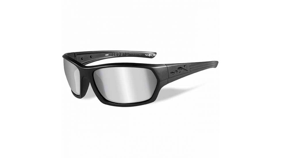 Wiley X WX Legend Bifocal Prescription Sunglasses, Matte Black Frame, SSLEG01BI