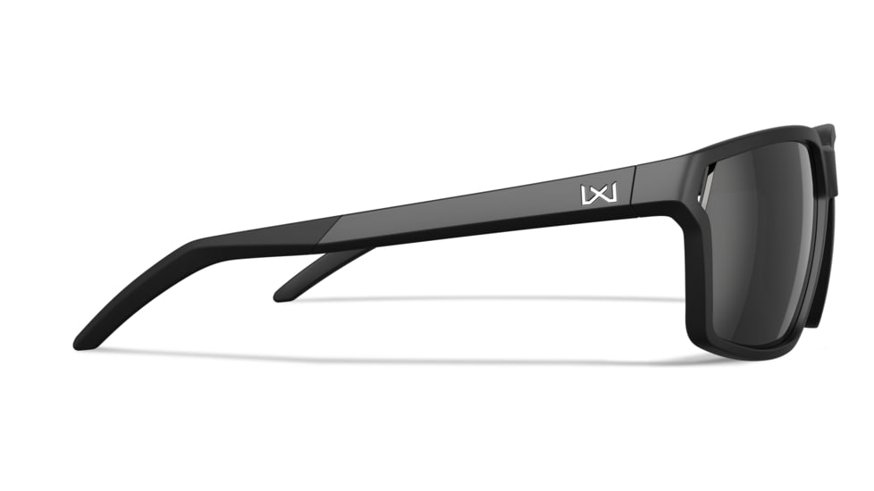 Wiley X WX Sierra Sunglasses, Matte Black Frame, Sierra Captivate Pol Black Mirror Lens, AC6SRA05