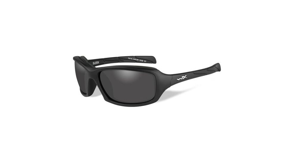 Wiley X WX Sleek Progressive Prescription Sunglasses, Matte Black Frame, CCSLE02FPR