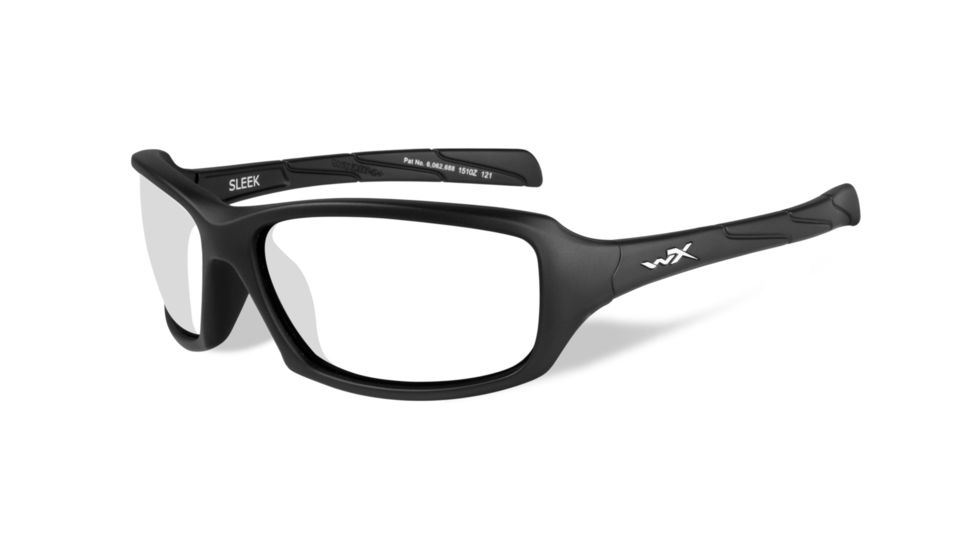 Wiley X WX Sleek Replacement Parts - Matte Black Frame Only w/accessories, No Lens, CCSLE02F