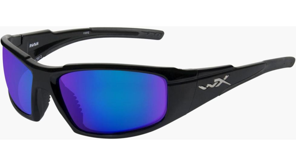 Wiley X WX Rush ACRUS RX Single Vision Sunglasses - Gloss Black Frame ACRUS04RX