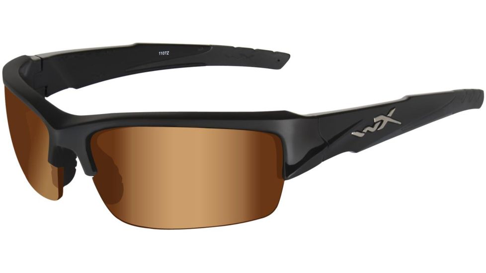 Wiley X WX Valor CHVAL Bifocal Rx Sunglasses - Gloss Black Frame CHVAL02BF