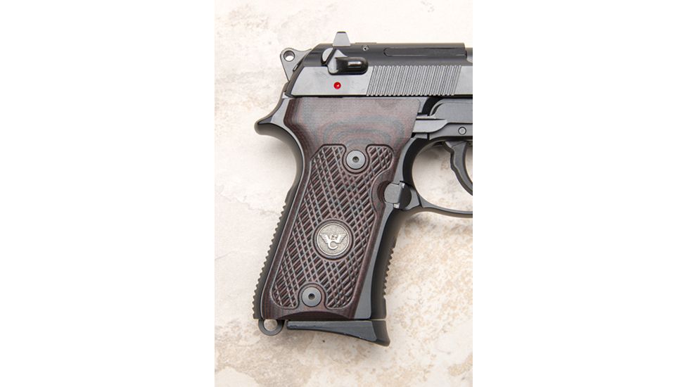 Wilson Combat Beretta 92, 96 Compact G10 Grips, ULTRA THIN with WC Logo, Black Cherry 728-CP-UT-BC