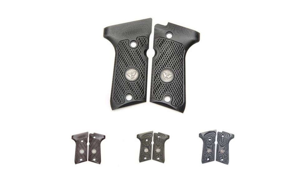 Wilson Combat Beretta Compact G10 Handgun Grips, Black, Black Cherry, Dirty Olive, Gray/Black