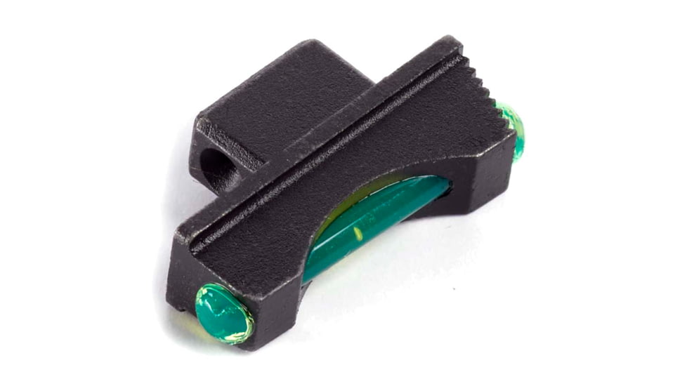 Wilson Combat Colt Python/Anaconda Front Sight, Snag-Free, Black/Green Fiber Optic, 1053FOG180