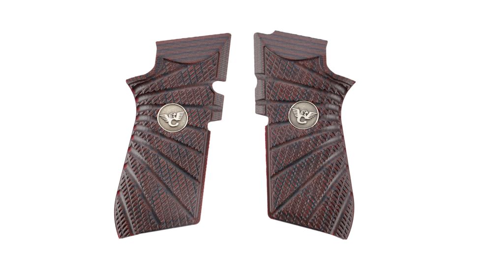 Wilson Combat EDC X9 Grips, Aggressive Starburst Pattern, G10 Black Cherry, 853BC