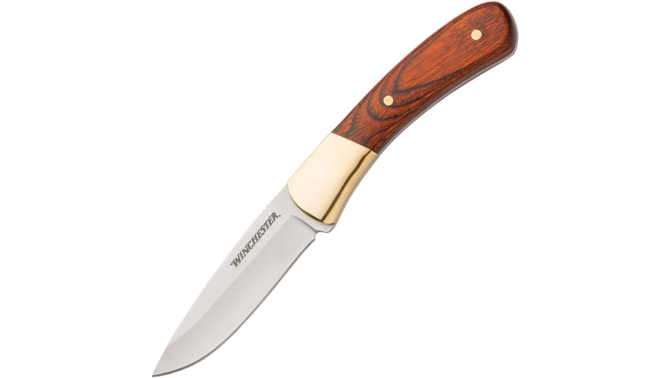 Winchester Knife 7'' Oal Fixed Ss/wood Handle W/sheath